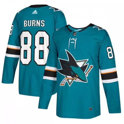 Authentic Brent Burns San Jose Sharks Adidas Player Jersey - Teal