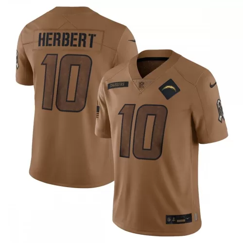 Justin Herbert Los Angeles Chargers 2023 Salute To Service Limited Jersey