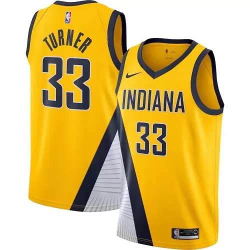 Men's Indiana Pacers Myles Turner Nike Gold Swingman Jersey - Statement Edition | Shop Now