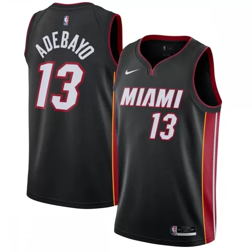 Miami Heat Bam Adebayo Jersey 2020/21 - Black Icon Edition Nike Swingman