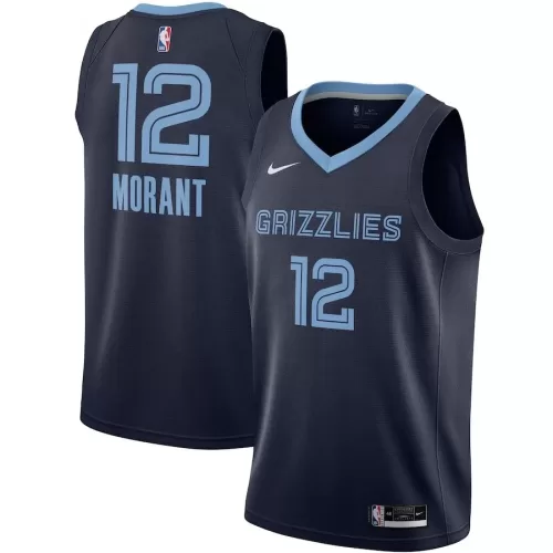 Ja Morant Memphis Grizzlies Nike Navy 2020/21 Swingman Jersey - Men's Icon Edition