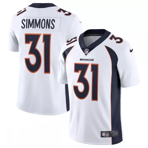 Denver Broncos Justin Simmons Nike Vapor Limited White Jersey - Buy Now