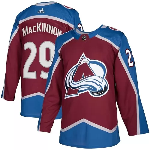 Men's Colorado Avalanche Nathan MacKinnon #29 adidas Burgundy Authentic NHL Jersey