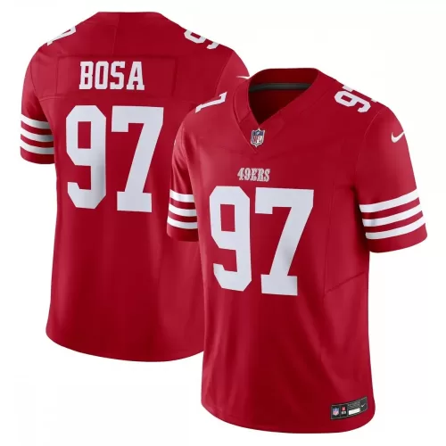 Nick Bosa San Francisco 49ers Nike Vapor F.U.S.E. Limited Scarlet Jersey for Sale