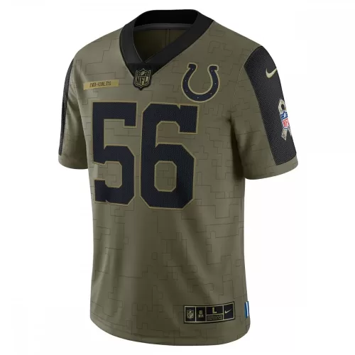 Quenton Nelson Indianapolis Colts Salute To Service 2021 Limited Player Jersey - Olive | Official Nike Gear