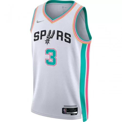 San Antonio Spurs Keldon Johnson 2021/22 White City Edition Nike Swingman Jersey for Men