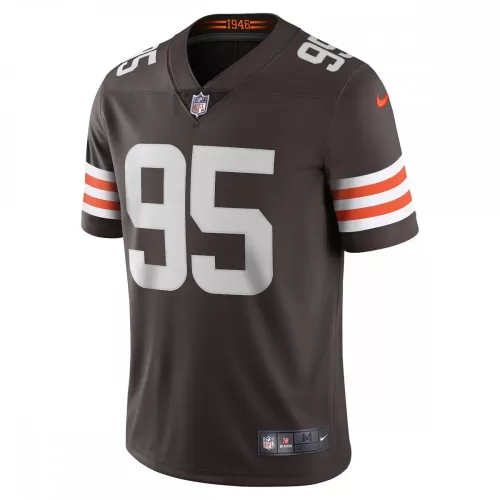 Cleveland Browns Myles Garrett Brown Nike Vapor Limited Jersey