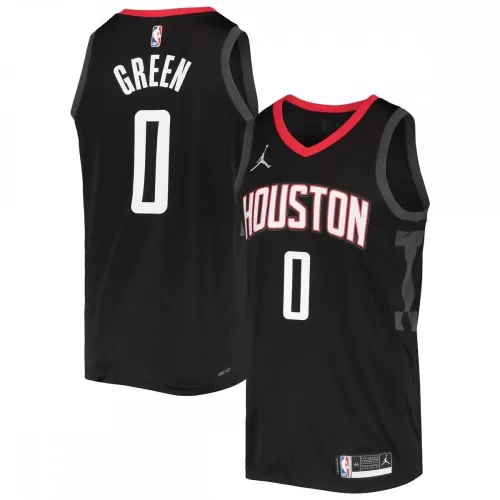 Jalen Green Houston Rockets 2021/22 Swingman Jersey Black Statement Edition Jordan Brand