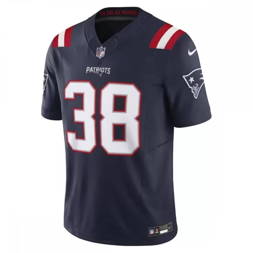 New England Patriots Rhamondre Stevenson Navy Nike Vapor F.U.S.E. Limited Jersey