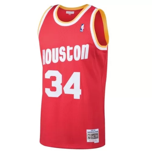 Houston Rockets Hakeem Olajuwon Retro Mitchell & Ness Red 1993-94 Swingman Jersey - Buy Now for Authentic Style