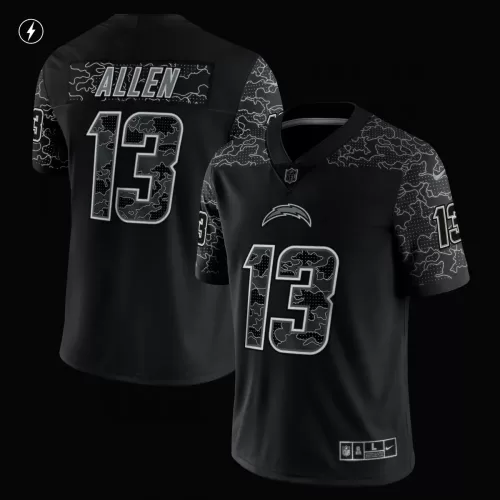 Keenan Allen Los Angeles Chargers Nike Black Reflective Limited Edition Jersey