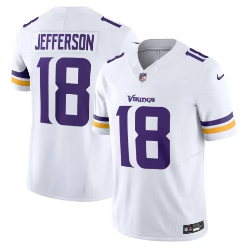 Minnesota Vikings Nike Vapor F.U.S.E. White Limited Jersey - Justin Jefferson