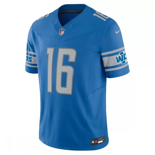 Detroit Lions Jared Goff Nike Vapor F.U.S.E. Limited Jersey - Blue - Best Deals on Detroit Lions Jared Goff Jersey