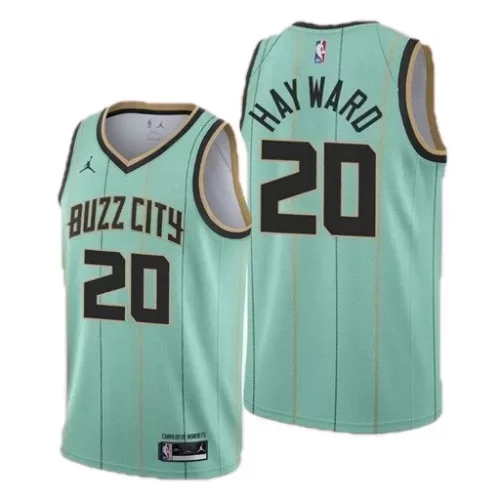 Charlotte Hornets Men's Hayward #20 Jordan Green Swingman Jersey