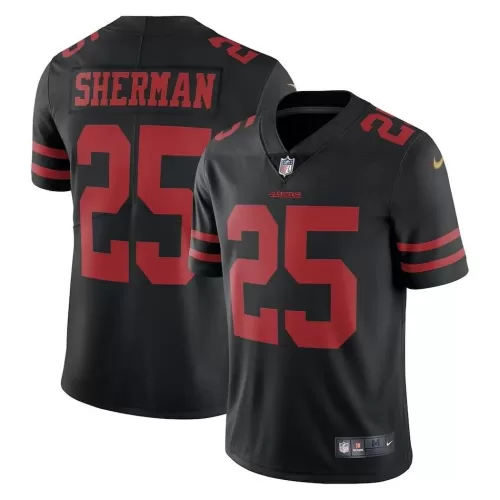 Richard Sherman San Francisco 49ers Nike Black Vapor Limited Jersey