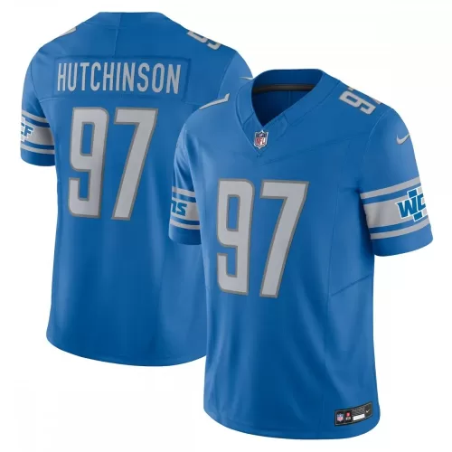 Detroit Lions Aidan Hutchinson Blue Nike Vapor F.U.S.E. Limited Jerseyd