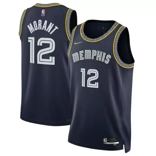 Ja Morant #12 Memphis Grizzlies Navy Nike City Edition Swingman Jersey