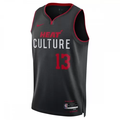 Bam Adebayo Miami Heat Nike 2023/24 City Edition Black Swingman Jersey