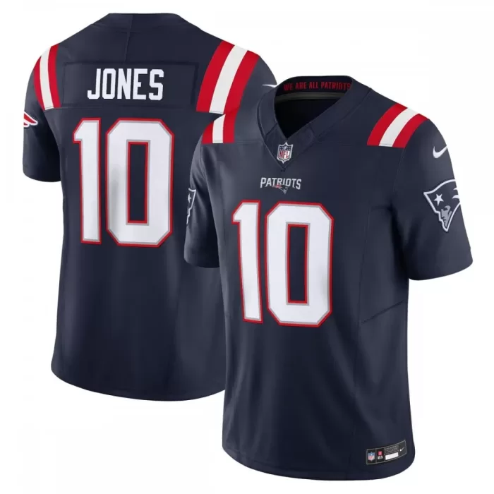 New England Patriots Mac Jones Nike Vapor F.U.S.E. Limited Navy Blue Jersey