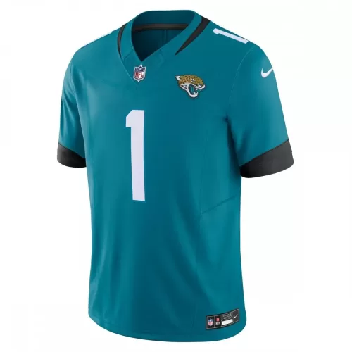 Jacksonville Jaguars Travis Etienne Nike Vapor F.U.S.E. Limited Teal Jersey