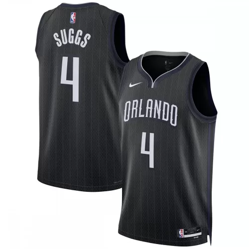 Jalen Suggs Orlando Magic Nike 2022/23 City Edition Black Swingman Jersey