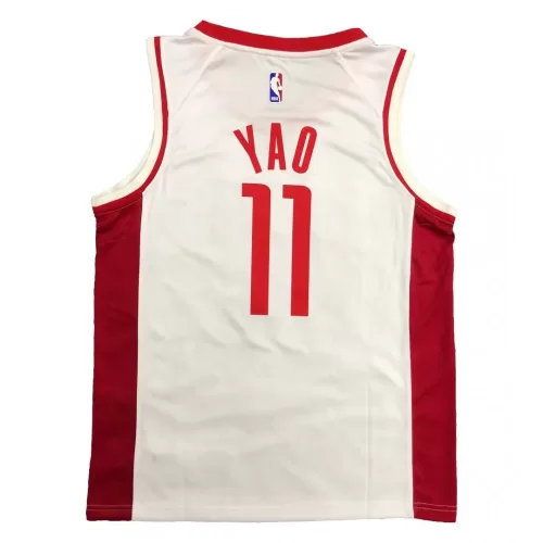 Houston Rockets Yao Ming #11 Nike White Swingman Jersey