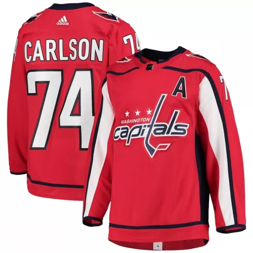 Authentic John Carlson Washington Capitals Red Home Player Jersey by adidas