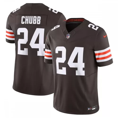 Nick Chubb Cleveland Browns Nike Vapor F.U.S.E. Limited Brown Jersey