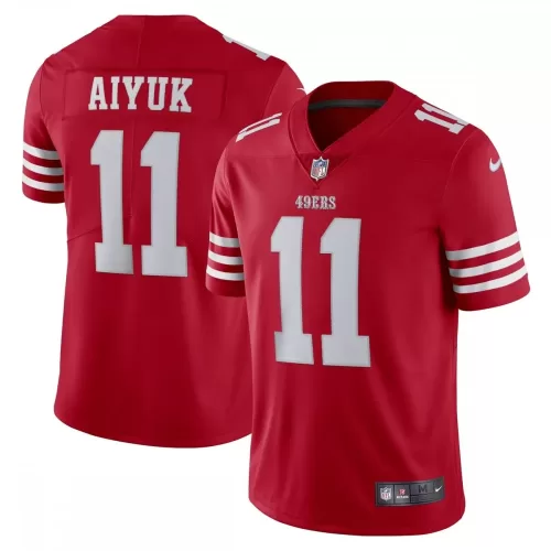 San Francisco 49ers Brandon Aiyuk Scarlet Nike Vapor Limited Jersey