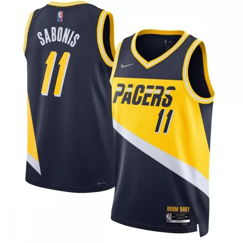 Domantas Sabonis Indiana Pacers 2021/22 Nike City Edition Navy Swingman Jersey - Best Deals & Discounts