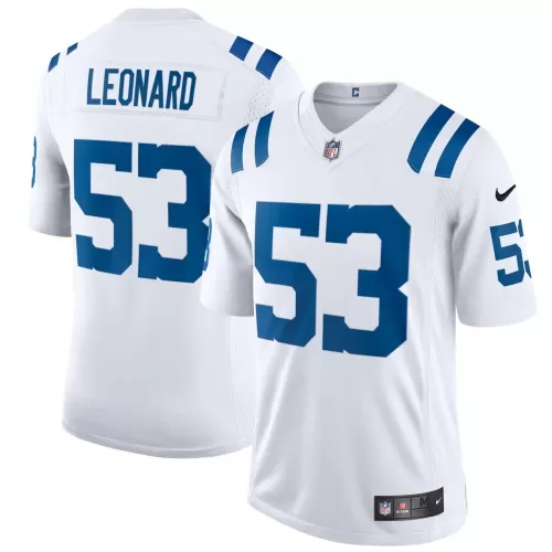 Indianapolis Colts Shaquille Leonard White Nike Vapor Limited Jersey