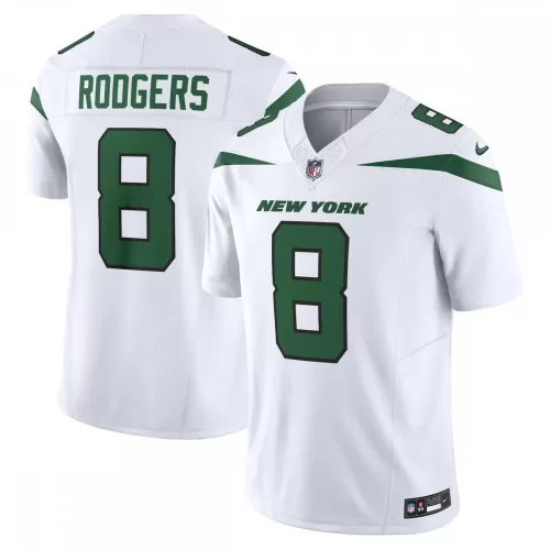 Aaron Rodgers White New York Jets Nike Limited Vapor F.U.S.E. Jersey - Spotlight Player