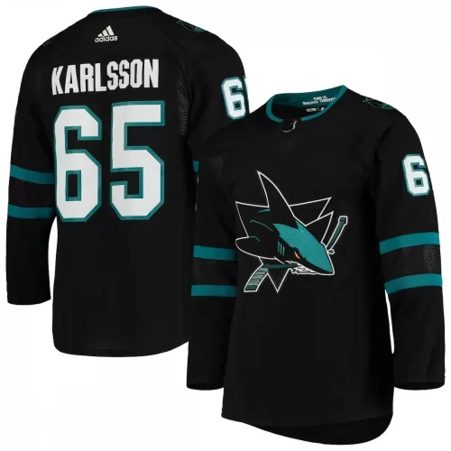 adidas Black San Jose Sharks Erik Karlsson Alternate Authentic Player Jersey