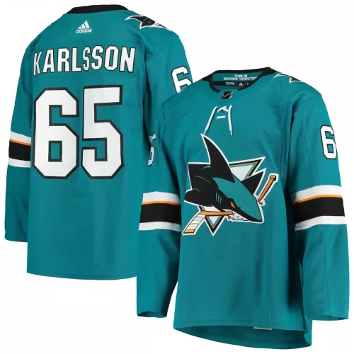 Adidas Erik Karlsson San Jose Sharks Teal Alternate Player Jersey - Authentic