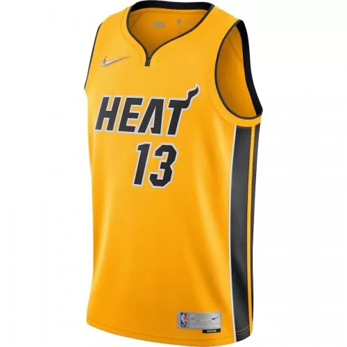 Miami Heat Bam Adebayo #13 Yellow Swingman Jersey - Nike 20/21 Edition