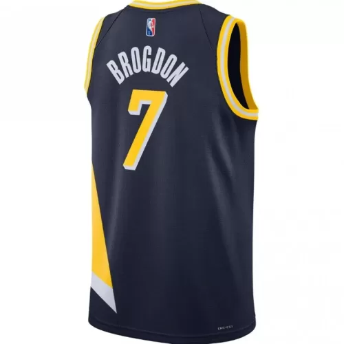 Men's Malcolm Brogdon #7 Nike Navy 2021/22 City Edition Swingman NBA Jersey for Indiana Pacers