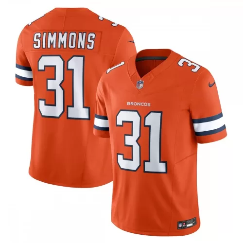 Denver Broncos Justin Simmons Nike Vapor F.U.S.E. Limited Jersey - Orange - Best Deals