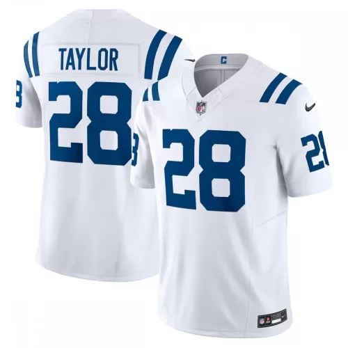 Indianapolis Colts Jonathan Taylor Nike Vapor F.U.S.E. Limited White Jersey