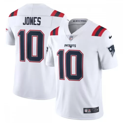 New England Patriots Mac Jones Nike Vapor Limited White Jersey