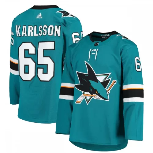 Authentic San Jose Sharks Erik Karlsson Teal Team Player Jersey - adidas