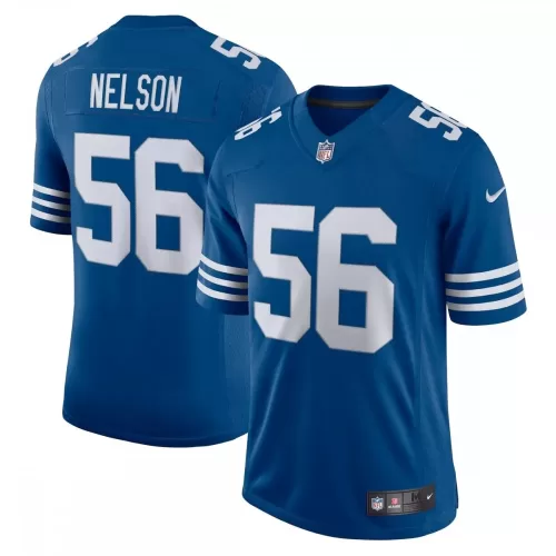 Nike Men's Quenton Nelson Royal Indianapolis Colts Alternate Vapor Limited Football Jersey