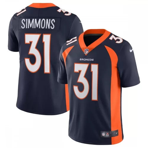 Denver Broncos Justin Simmons Navy Nike Alternate Vapor Limited Jersey