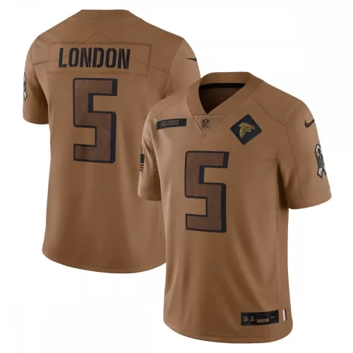 Atlanta Falcons Drake London Nike 2023 Salute To Service Limited Jersey - Brown