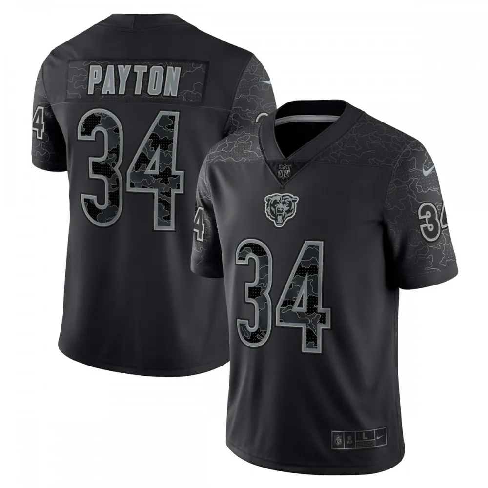 Chicago Bears Walter Payton Nike Reflective Retired Player Limited Jersey