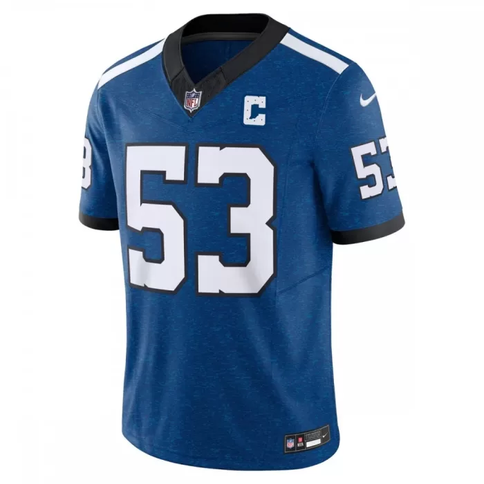 Indianapolis Colts Shaquille Leonard Nike Vapor F.U.S.E. Limited Jersey in Blue Color