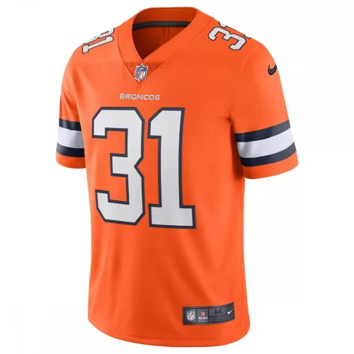 Denver Broncos Justin Simmons Nike Orange Alternate Vapor Elite Jersey - Best Deals & Quality Selection