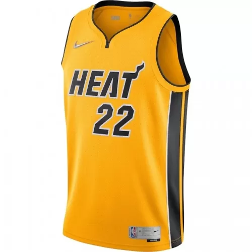 Miami Heat Jimmy Butler #22 Nike Yellow 20/21 Earned Edition Swingman Jersey - Men's - Buy Now!