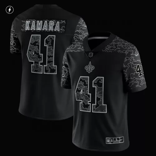 Alvin Kamara New Orleans Saints Nike Black Reflective Limited Edition Jersey