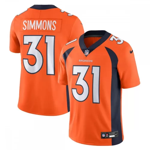 Denver Broncos Justin Simmons Nike Vapor Untouchable Limited Orange Jersey