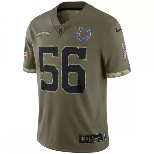 2022 Indianapolis Colts Quenton Nelson Salute To Service Limited Olive Jersey